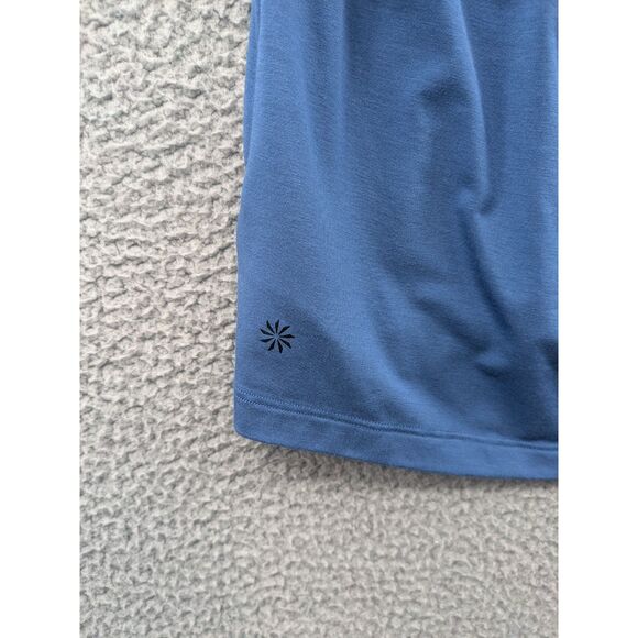 Athleta Blue Air Out Cinch Tee Women's Medium Short Sleeve Tshirt Yoga 533397 - Picture 4 of 11